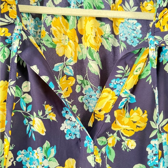 Counterparts Floral Blouse - Yellow and Blue - Picture 3 of 6
